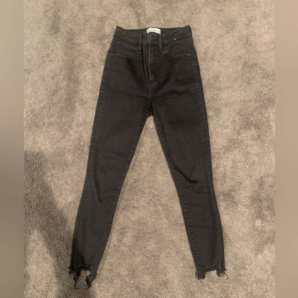 Abercrombie curve love high rise super skinny ankle jean
